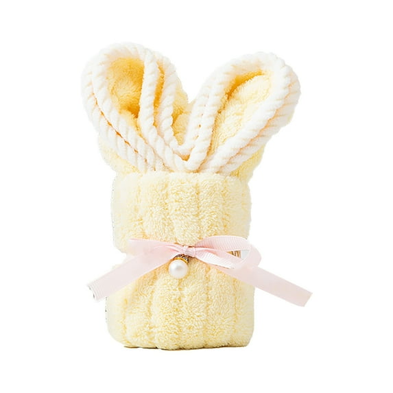 WMGHA Easter Hand Towels, Easter Kitchen Decor Hand Towel for Bathroom 10 x 20 Inch-100% Cotton Soft Happy Easter Bunny Eggs Decorations for Home Housewarming Gifts