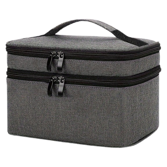 WMGHA Foldable Travel Bottle Organizer Storage Bag - Mesh Pockets Zippered Toiletry Case, Large Capacity Cosmetic Pouch for Suitcase Packing Essentials