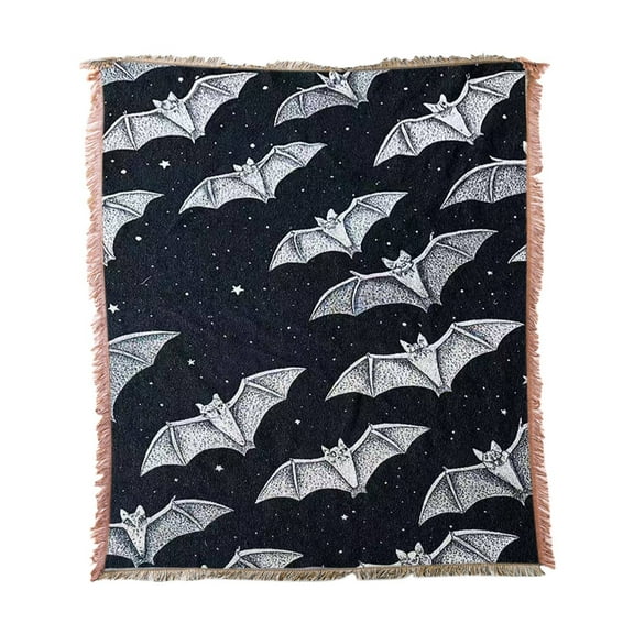 WMGHA Halloween Throw Blanket Knitted Blankets for Couch Bed Sofa Microfiber Warm Cozy Comfy Lightweight Fall Comfort Fluffy Fuzzy Knit Blanket Cute,Home Decor, Fall Decor, 51 x 70.8 inches