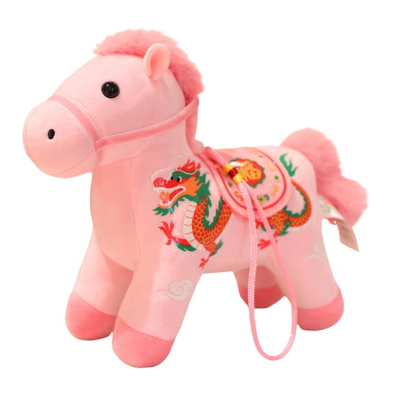 WMGHA Horse Stuffed Animal Cute Pony Plush Pretend Play Horse Toys for Girls Kids Nursery Bedroom Decor Birthday and Creative Play for Toddlers, Horse Ornament