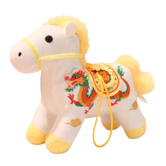 WMGHA Horse Stuffed Animal Cute Pony Plush Pretend Play Horse Toys for Girls Kids Nursery Bedroom Decor Birthday and Creative Play for Toddlers, Horse Ornament