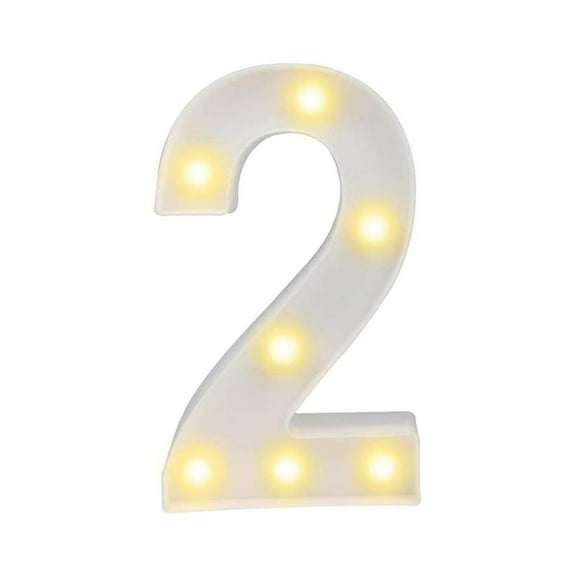 WMGHA Innovative LED Digital Number Display Board for Digits 0-9, Energy Efficient Sign for Home Decor, Commercial Events, Anniversary Countdown, and Photo Booth Props
