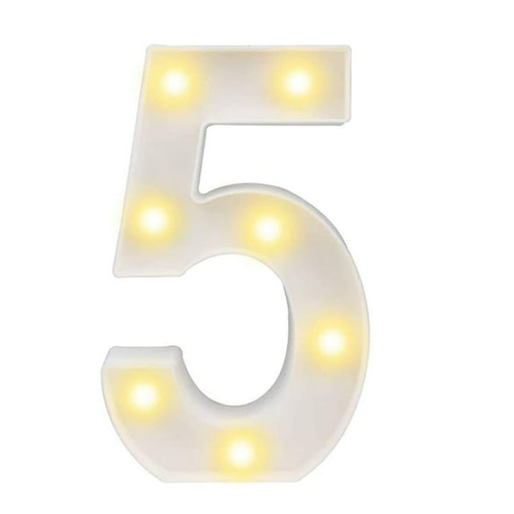 WMGHA Innovative LED Digital Number Display Board for Digits 0-9, Energy Efficient Sign for Home Decor, Commercial Events, Anniversary Countdown, and Photo Booth Props