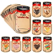 WMGHA Kids' Paper Craft Kits, Valentines Day Cards for Kids - 50 Pack Happy Valentine's Day Card- Valentine Exchange Cards for Boys Girls Toddler School Class Classroom Party Favors