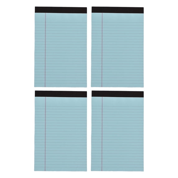 WMGHA Legal Pads 5x8 Small Note Pads 5x8 Notepads for Work, 6 Pack Writing Pads 5x8 College Ruled Lined Paper Pads, 80 GSM 5x8 in Legal Note Pad Narrow Ruled, 30 Sheet per Notepad