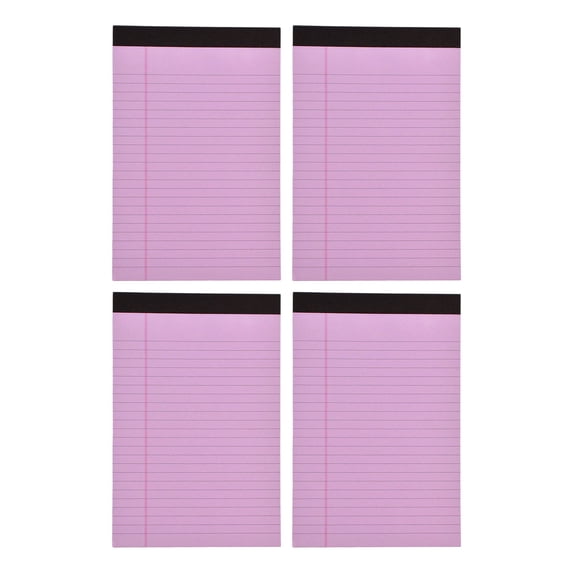 WMGHA Legal Pads 5x8 Small Note Pads 5x8 Notepads for Work, 6 Pack Writing Pads 5x8 College Ruled Lined Paper Pads, 80 GSM 5x8 in Legal Note Pad Narrow Ruled, 30 Sheet per Notepad