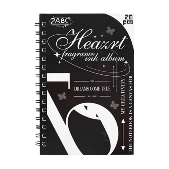 WMGHA Lined Spiral Journal Notebook, 20Pages, Medium 5.1 in x 8.3 in -Thick Paper, Hardcover, Double-Wire Spiral Journal & Notebook(Every page is different)