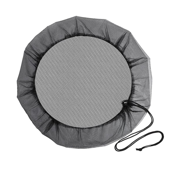 WMGHA Mesh Cover for Rain Barrels, Rain Barrel Netting with Drawstring,Water Collection Buckets Cover,Durable Garden Netting for Outdoor Storage Buckets & Barrels,Block Leaves and Debris Falling