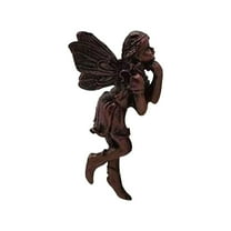WMGHA Miniature Fairies Figurines Flower Pot Huggers Mini Resin Flying Angel Sculpture Fairy Garden Accessories Planter Pot Hanger Outdoor Garden Lawn Decoration,Vintage Angel Statue Decor