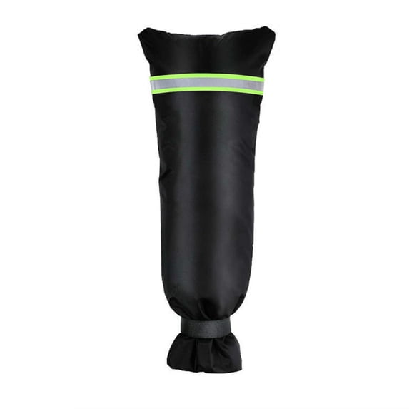 WMGHA Outdoor Faucet Cover For Winter Insulated Sock With Reflective Strip Freeze Protection Garden Hose Bib Pipe Prevention Cold Weather