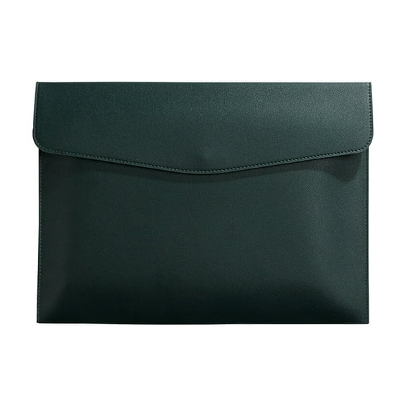 WMGHA PU Leather Document Folder – Soft Travel Portfolio Case with Inner Pockets – File Storage Organizer for A4 Papers, Passports, & Office Essentials