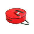 thumbnail image 1 of WMGHA Portable Halloween Christmas Wreath Storage Bag with Zipper and Handle, Durable Decor Organization Box for Seasonal Holiday Wreath Saving and Protecting, 1 of 8