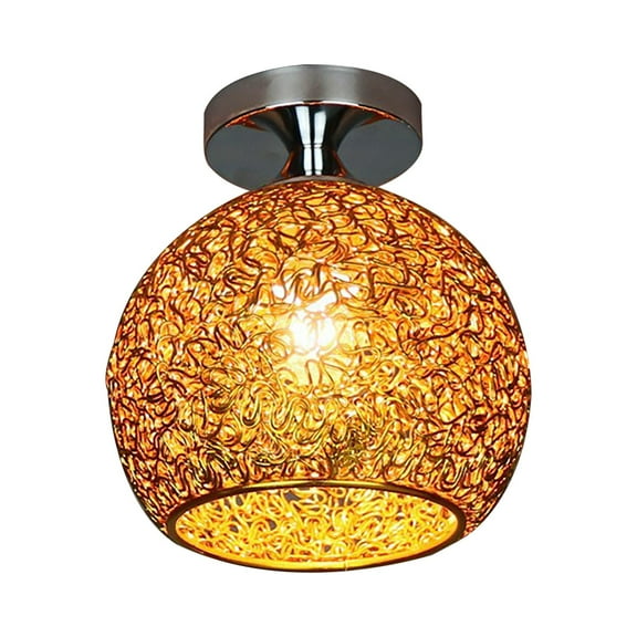 WMGHA Semi Flush Mount Ceiling Light with Rainbow Glass Shade - Hallway Lighting Fixtures Modern Close to Ceiling Light Fixtures for Kitchen Living Room Bathroom Entryway -Without Bulb