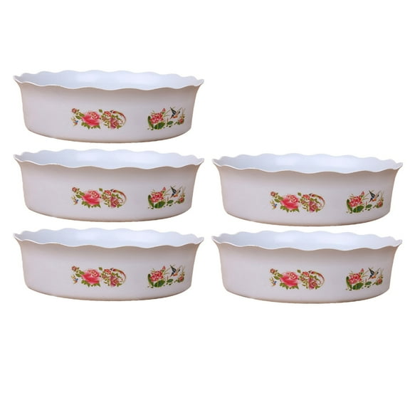 WMGHA Spring Decoration - 6Pcs Lotus Bowl Planter Chinese Style Lotus Bowl Hydroponic Planter Without Drain Round Decorative Bowl Planter for Water Lily Narcissus Planting