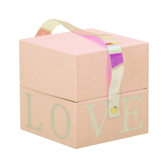 WMGHA Square Gift Boxes, Small Gift Boxes with Lids, Red Gift Boxes with Ribbon for Christmas, Valentine’s day, Present Packing, Party Favor, Candle Boxes, Treat Boxes, Wedding