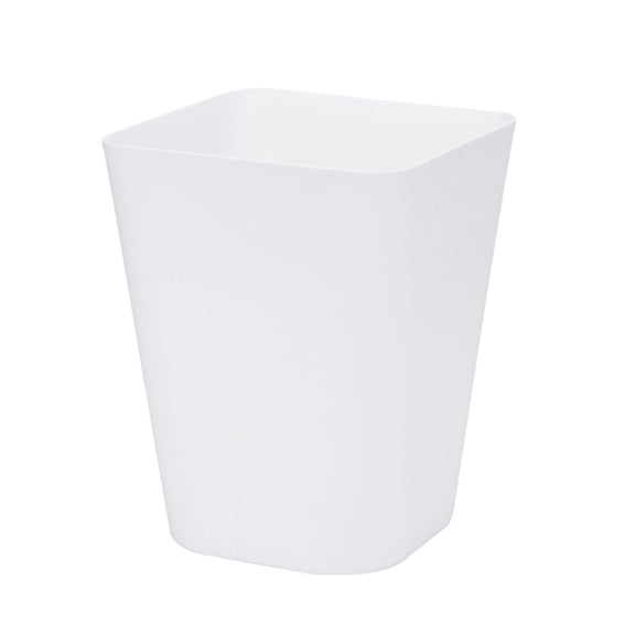 WMGHA Square Trash Can, Desk Trash Can, Bathroom Small Trash Can, Small Garbage Can for Bedroom, Living Room, Kitchen, Slim Cute Plastic Waste Basket for Office, 9x11.5 inchs
