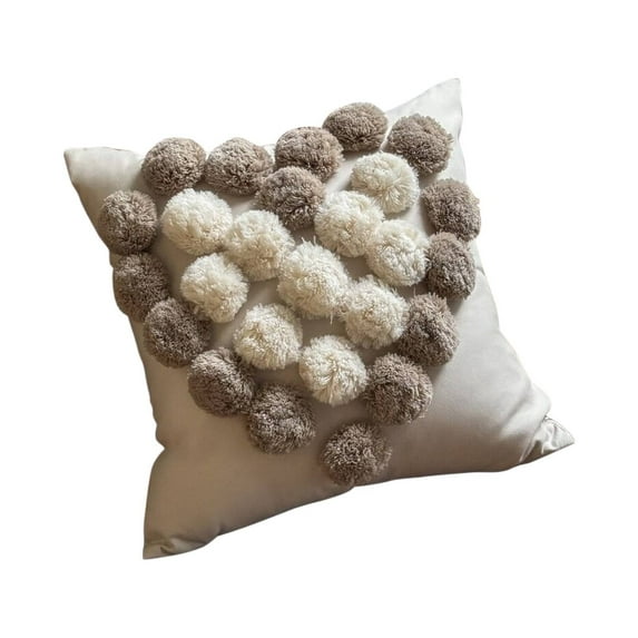 WMGHA Valentines Day Pillow Covers 18x18 Inch Cute Heart Pattern Plush Jacquard Romantic Love Decorative Throw Pillow Pillowcases for Lover Girls Wedding Sofa Living Room Bed