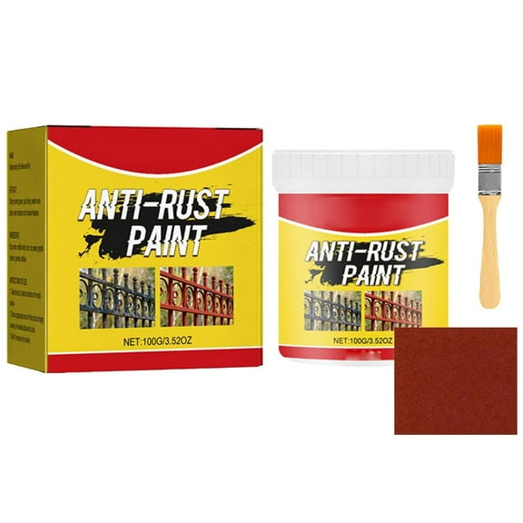 WMGHA Water-Based Metallic Paint,Rust Removal Converter Metallic Paint,Rust Remover Converter for Metal, Car Anti Rust Paint Chassis Universal Rust Removal Converter with Brush, Long-Lasting