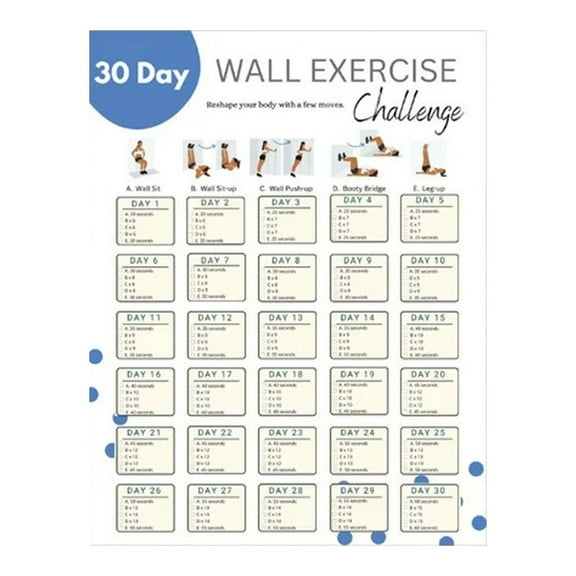 WMGHA Workout Calendar Poster - Fitness Calendar, Fitness Tracker Calendar 2025,Workout Planner, To-Do List, Fitness Planner Notes Section for Workout Tracking and Home Gym -11in x14in