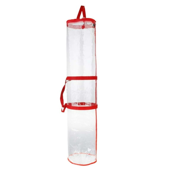 WMGHA Wrapping Paper Storage Container - Clear Wrapping Paper Holder Fits Up To 14 Rolls of 40" - Tear Proof Gift Wrapping Organizer Storage - Christmas Storage Bag for Easy Carrying