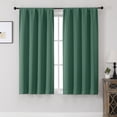 thumbnail image 1 of MKHILL Aether Ever Green Blackout Curtains 2 Panels, 54 Inch Long Room Darkening Window Drapes for Bedroom Living Room Half Window, Each 40" W x 54" L, Ever Green, 1 of 9