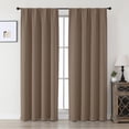 thumbnail image 1 of MKHILL Aether 40x72 Barley Blackout Curtains 2 Panels, 72 Inch Long Thermal Drapes for French Door Sliding Glass Door, Each 40" W x 72" L, 1 of 9