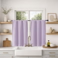 thumbnail image 1 of MKHILL Vela Lavender Blackout Tier Curtains 36 Inch Length 2 Panels, Thermal Insulated Room Darkening Rod Pocket Small Cafe Curtains for Kitchen Bathroom Camper RV, Each 30"W x 36"L, 1 of 10