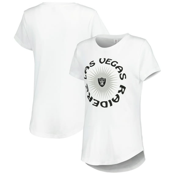 Women's White Las Vegas Raiders Downtime T-Shirt