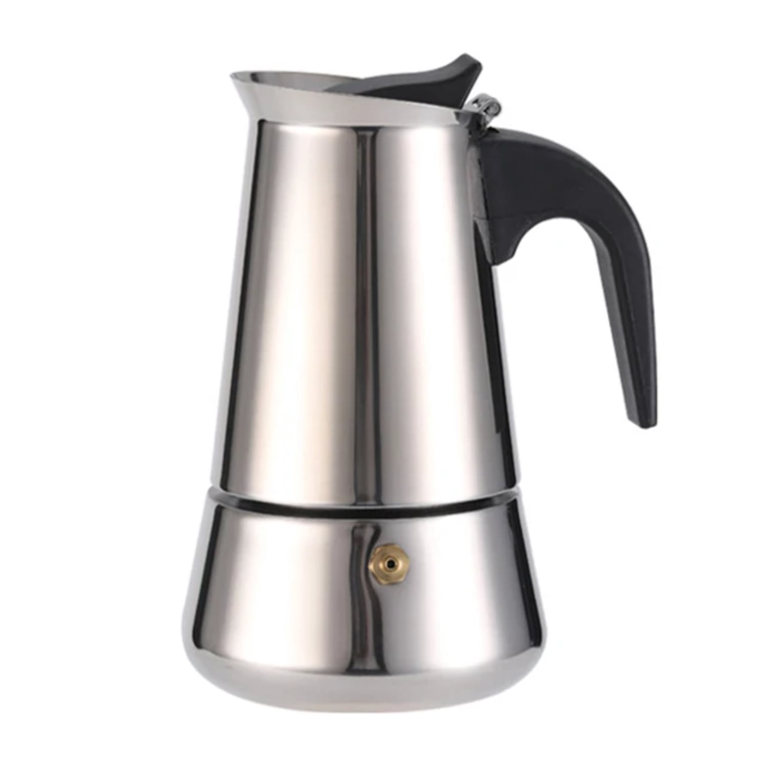 WMNGJA Vintage Classic Aluminum and Stainless Steel Stovetop Coffee