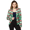 thumbnail image 1 of Suitmeister Women's Blazers WMNS Christmas Green Nordic Jacket - XXL Green, 1 of 5