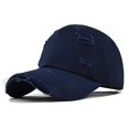 thumbnail image 1 of WMNTST Unisex Baseball Caps Adjustable Curved Brim Caps Ripped Distressed Casual Outdoor Daily Dad Hat, 1 of 2