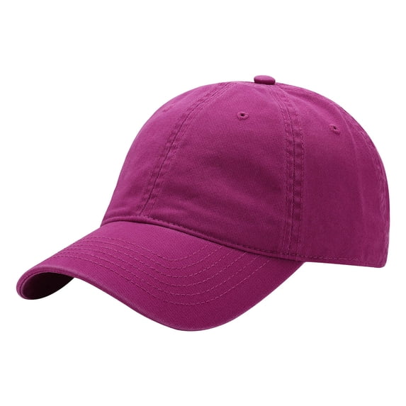 WMNTST Unisex Baseball Caps Dome Design Washed Caps Solid Color Adjustable Curved Brim Casual Wear Hat