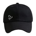 thumbnail image 1 of WMNTST Unisex Baseball Caps Double Layer Heart Print Cap Curved Brim Breathable Adjustable Casual Hat, 1 of 3