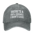 thumbnail image 1 of WMNTST Unisex Baseball Caps Letter Print Distressed Washed Curved Brim Cap Classic Everyday Wear Hat, 1 of 2