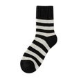 thumbnail image 1 of WMNTST Womens Above Ankle Socks Striped Towel Sole Ribbed Winter Socks Everyday Indoor Outdoor Wool Socks, 1 of 4
