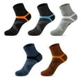 thumbnail image 1 of WMNTST Womens Ankle Socks 5 Pairs Sweat Absorbing Basketball Socks Breathable Thickened Running Socks, 1 of 2