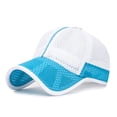thumbnail image 1 of WMNTST Womens Baseball Caps Curved Brim Color Block Breathable Lightweight Cap Adjustable Mesh Sun Hat, 1 of 2