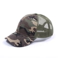 thumbnail image 1 of WMNTST Womens Baseball Caps Mesh Structured Adjustable Size Trucker Hat Plain Breathable Curved Brim Hats, 1 of 3