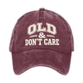 thumbnail image 1 of WMNTST Womens Baseball Caps Washed Cap With Letter Printed Design Curved Brim Outdoor Sports And Daily Hat, 1 of 3