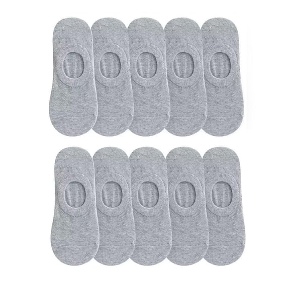 WMNTST Womens Boat Socks 10 Pairs No Show Trainer Socks Solid Color Breathable Indoor Outdoor Hosiery