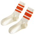 thumbnail image 1 of WMNTST Womens Crew Socks Ribbed Striped Socks Stylish Comfortable Cozy Breathable Indoor Outdoor Sock, 1 of 2