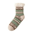 thumbnail image 1 of WMNTST Womens Fuzzy Socks With Grips Ethnic Geometric Winter Thermal Crew Socks Cold Weather Home Sock, 1 of 3