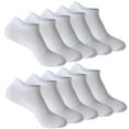 thumbnail image 1 of WMNTST Womens Socks Low Cut 10 Pairs Sports Sock Solid Color Breathable Sweat Absorbing Thin Socks, 1 of 2