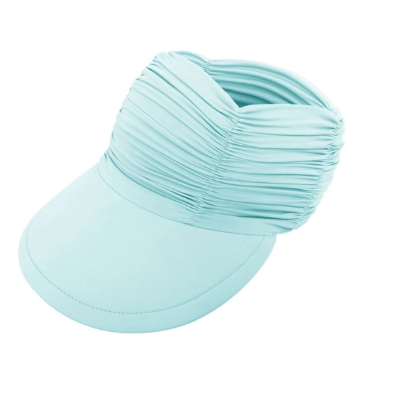 WMNTST Womens Sun Hats Outdoor Sun Visor With Wide Brim Solid Color Beach Breathable Sports Everyday Hat