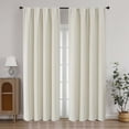 thumbnail image 1 of Chyhomenyc Natural Curtains 84 Inches Long, Light Filtering Thermal Insulated Energy Saving Neutral Solid Soft Privacy Rod Pocket Window Curtains for Living Room Bedroom, Each 40Wx84L Inch, 2 Panels, 1 of 8