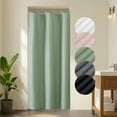 thumbnail image 1 of OVZME Leon Sage Green Narrow Stall Fabric Shower Curtain 36x72 inch for Bathroom - 3D Textured Hotel Luxury Bath Curtain, Waterproof Machine Washable Fabric with Quick Dry, 36"W x 72"H, Sage Green, 1 of 7
