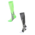 thumbnail image 1 of WMQPNNS 2 Pairs Compression Socks for Men and Women, Cycling Long Mid Calf Football Socks for Outdoor Running Sports Activities (2 Pairs-D, S), 1 of 3