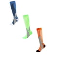 thumbnail image 1 of WMQPNNS 3 Pairs Compression Socks for Men and Women, Cycling Long Mid Calf Football Socks for Outdoor Running Sports Activities (3 Pairs-A, XXL), 1 of 3