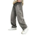 thumbnail image 1 of WMQPNNS Boys Cargo Baggy Denim Pants Jeans for Boys Size 8 Elastic Waist Wide Loose Retro Jeans Casual Y2K Jeans Streetwear with Pockets(Size 8-9 Years, Khaki-1), 1 of 9