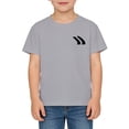 thumbnail image 1 of WMQPNNS Boys Summer Casual Tops Solid Color Short Sleeve Crewneck Tees Athletic Workout Shirts School Kids Clothes Size 8-9 Years, 1-Light Gray, 1 of 5